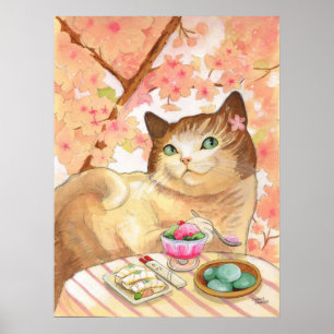 Sushi Cat Dessert First Poster