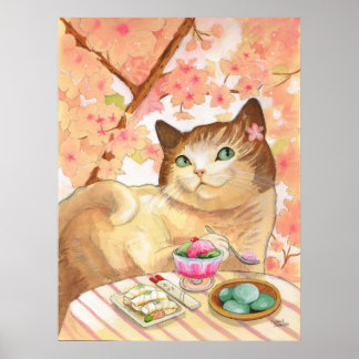 Sushi Cat Dessert First Poster