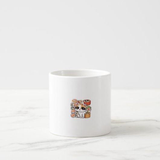 sushi cat espresso kop (Voorkant)
