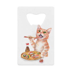 Sushi Cat Kredietkaart Flessenopener