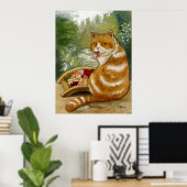 Sushi Cat Misty Bridge Poster (Thuiskantoor)