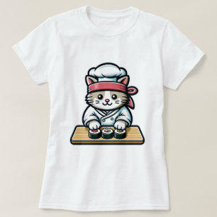 Sushi Cat - Schattigee & Grappige Kat Maken Sushi T-shirt