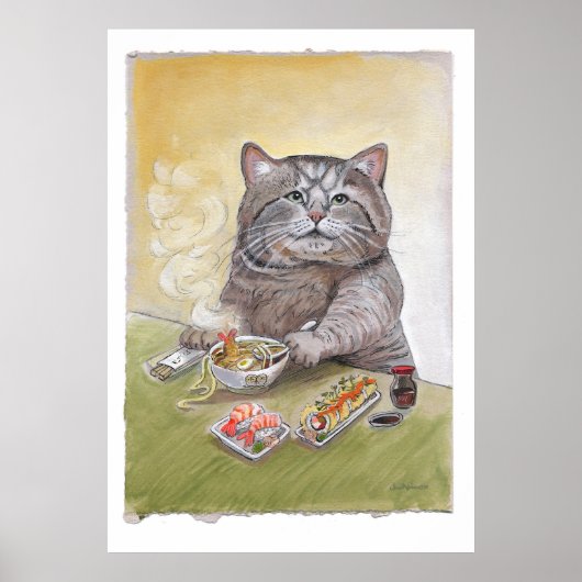 Sushi Cat Tempura Udon Poster (Voorkant)