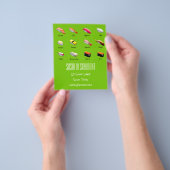 Sushi Chart Japans modern foodrestaurant Flyer (Hand)