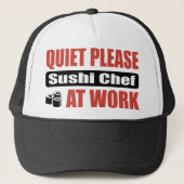 Sushi Chef op het werk Trucker Pet (Voorkant)
