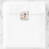 sushi chef ronde sticker (Tas)