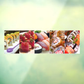 Sushi Collage Food Seafood Food Collage Dinner Raamsticker (Vel 3)