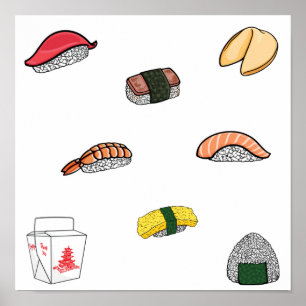 Sushi collectie poster
