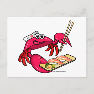 Sushi Crab Briefkaart