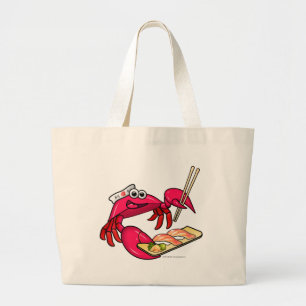 Sushi Crab Grote Tote Bag