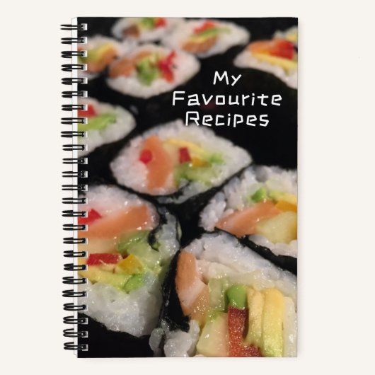 Sushi Design, Recipe Book Notitieboek (Voorkant)