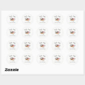 Sushi Dinner Party Ronde Sticker (Vel)