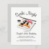 Sushi Dinner Party-uitnodigingen (Voorkant / Achterkant)
