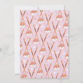 Sushi Dinner Roze Meisjes Japans Verjaardagsfeest Kaart (Achterkant)