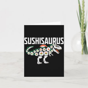 Sushi Dinosaur T-rex Japans eten Funny Sushi Rol Kaart