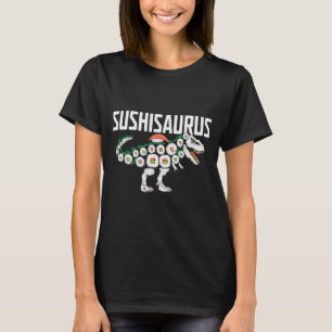 Sushi Dinosaur T-rex Japans eten Funny Sushi Rol T-shirt