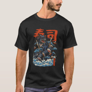 Sushi Dragon Japans Maki Sushi Rolls Anime Foodi T-shirt