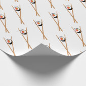 Sushi en chopsticks cadeaupapier (Hoek)