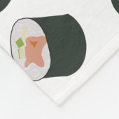 Sushi en Noodles Pattern Fleece Deken (Hoek)