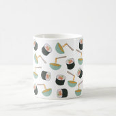 Sushi en Noodles Pattern Koffiemok (Center)