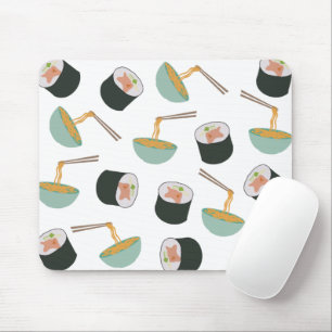 Sushi en Noodles Pattern Muismat
