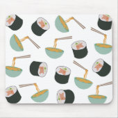 Sushi en Noodles Pattern Muismat (Voorkant)