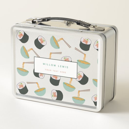 Sushi en Noodles Pattern School (Achterkant)