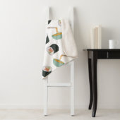 Sushi en Noodles Pattern Sherpa Deken (In situ)