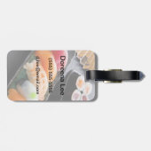 Sushi en rollen bagagelabel (Achterkant horizontaal)