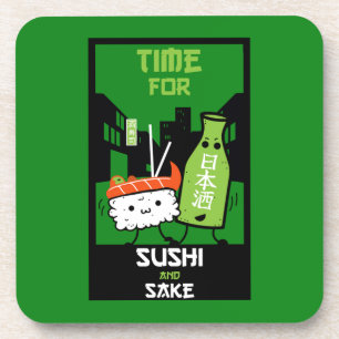 Sushi en Sake Foodies Bier Onderzetter