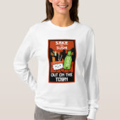 Sushi en Sake Foodies T-Shirt (Voorkant)