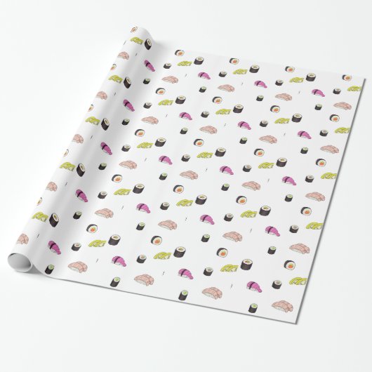 Sushi en Sashimi Cadeaupapier (Uitgerold)