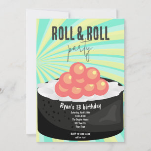 Sushi feest kaart