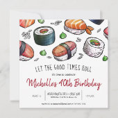 Sushi Feest Uitnodiging (Voorkant)