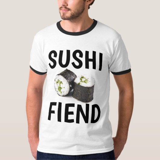 SUSHI FIEND, California Roll T-shirts (Devant)