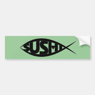 SUSHI FISH BUMPERSTICKER