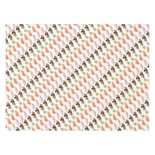Sushi Foodie Hipster Tablecloth Tafelkleed (Voorkant (Horizontaal))