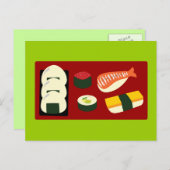 Sushi Fun Briefkaart (Voorkant / Achterkant)