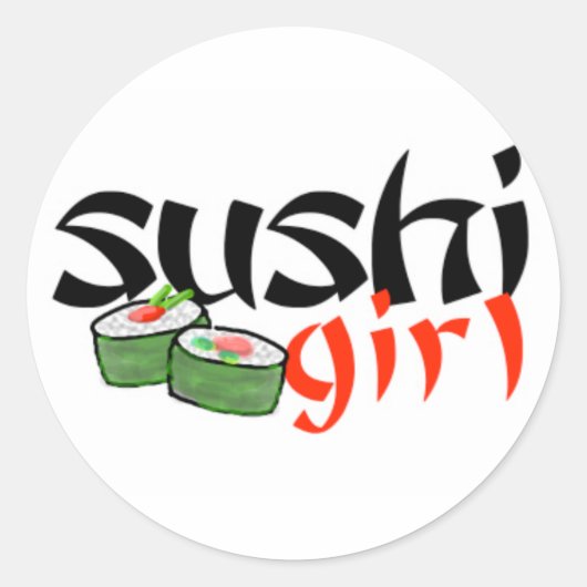 Sushi Girl stickers (Devant)