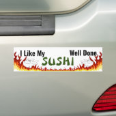 Sushi Goed gedaan Bumpersticker (Op auto)