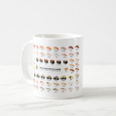 Sushi Guide Mug – Japanese Food Guide Cup (Devant gauche)