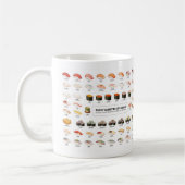 Sushi Guide Mug – Japanese Food Guide Cup (Gauche)