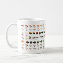 Sushi Guide Mug – Japanese Food Guide Cup Koffiemok
