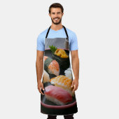 Sushi Harmony Apron – Classic Nigiri Delight Schort (Gedragen)