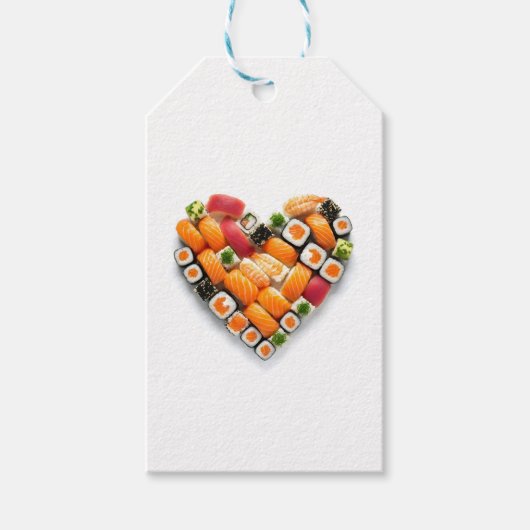 Sushi-hart Cadeaulabel (Voorkant)