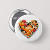 Sushi-hart Ronde Button 5,7 Cm (Voorkant /achterkant)
