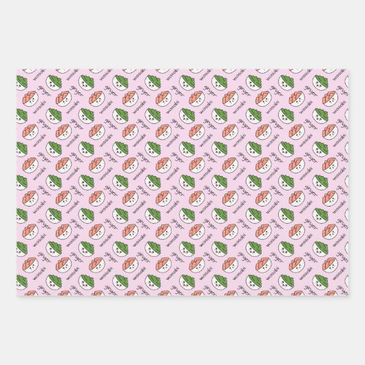 Sushi Inpakpapier Vel (Voorkant 2)