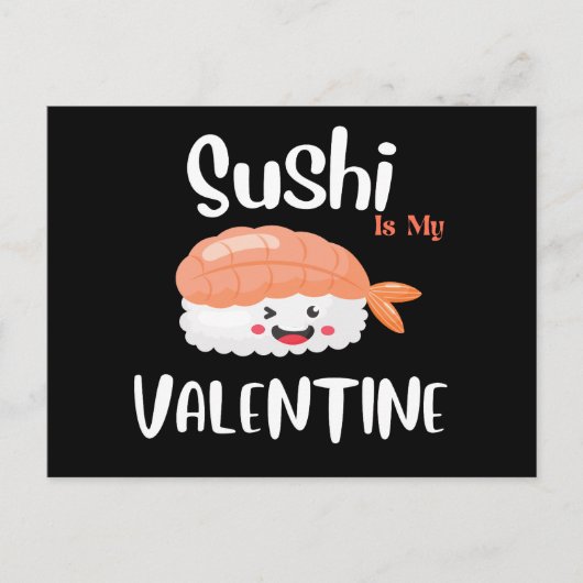 Sushi is mijn Valentijn Briefkaart (Voorkant)