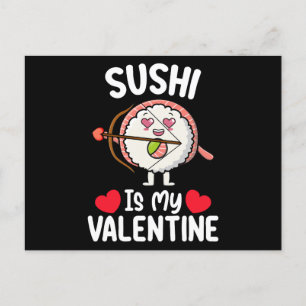 Sushi is mijn Valentijnsdag grappig Japans eten Briefkaart