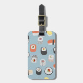 Sushi Japans Food Art, aangepaste naam Bagagelabel (Voorkant verticaal)